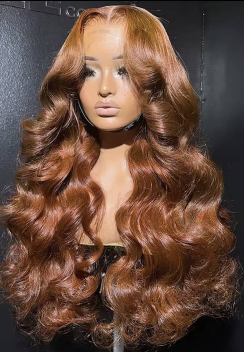 Fiery Red Ginger Copper Kissed Wig