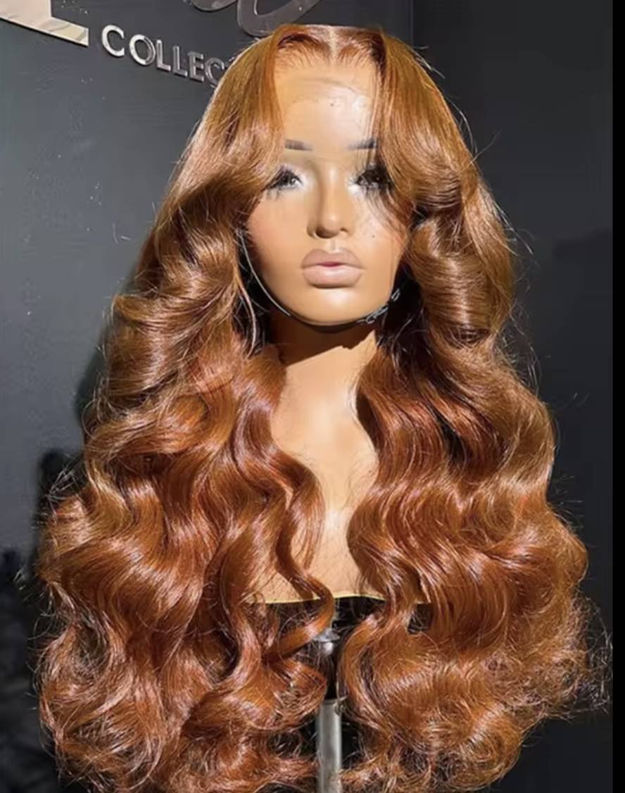 Fiery Red Ginger Copper Kissed Wig